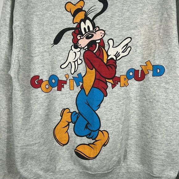 🔥🔥 True Vintage DISNEY GOOFY Goof’in Around CREWNECK Sweatshirt Size Lg - GUC - Picture 2 of 9